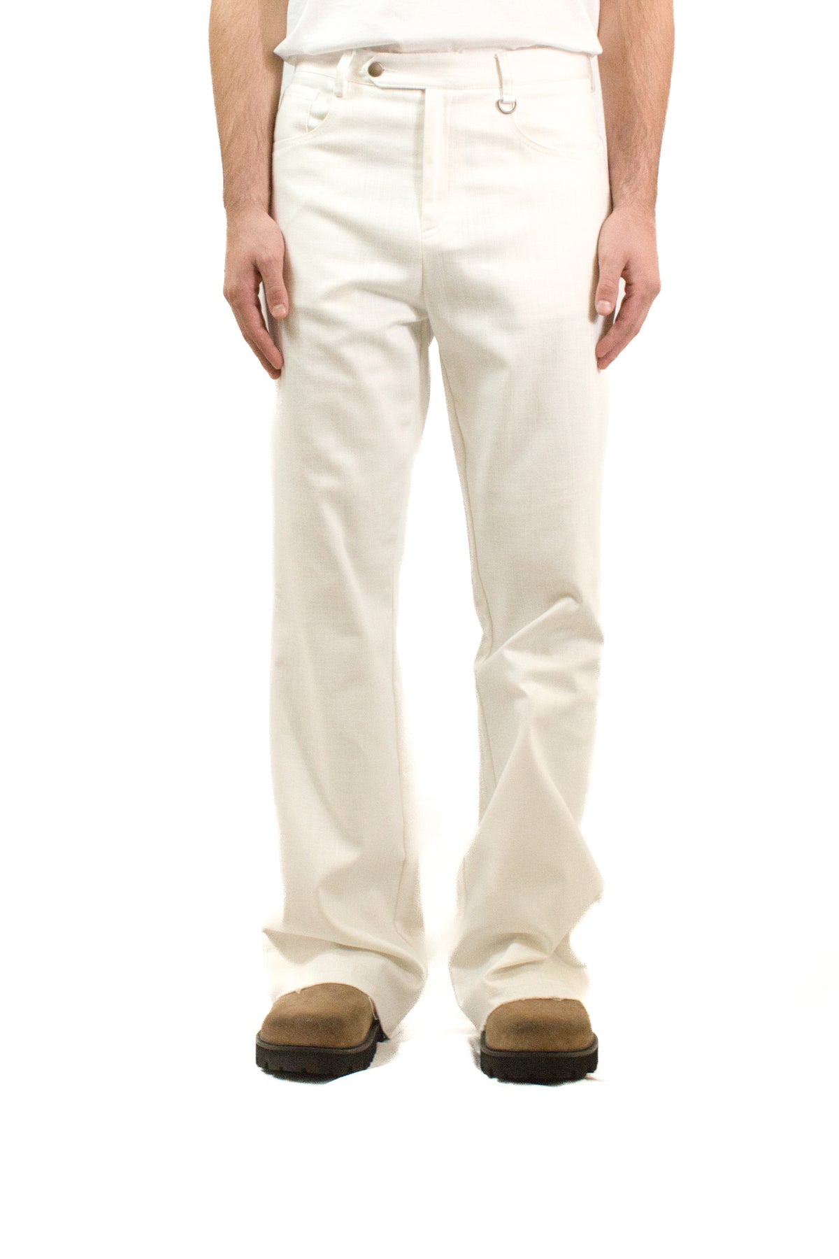 Marsem Pantalone Twill Denim Burro