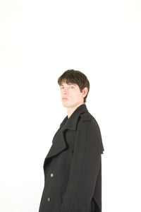 Marsem Black Trench Coat