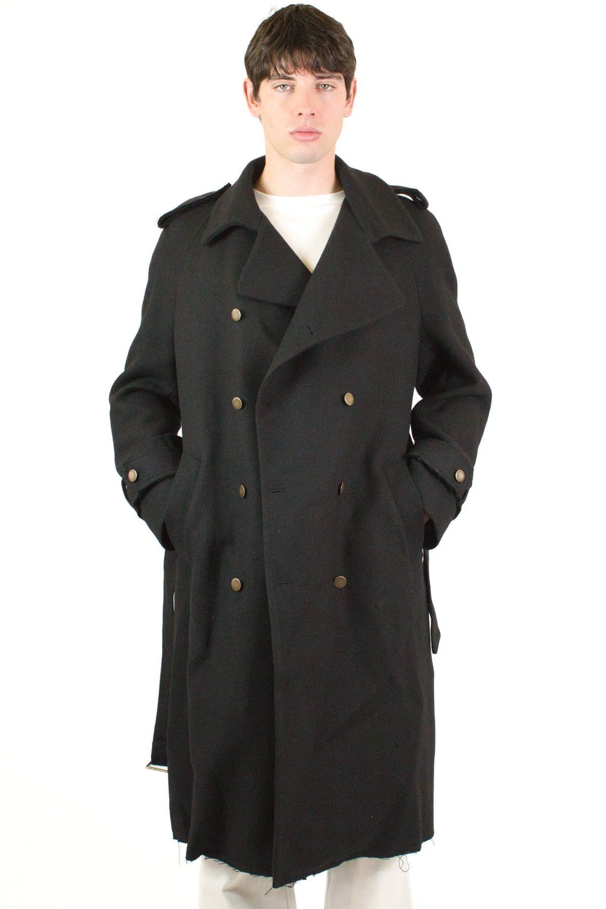 Marsem Black Trench Coat