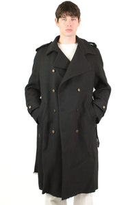Marsem Black Trench Coat