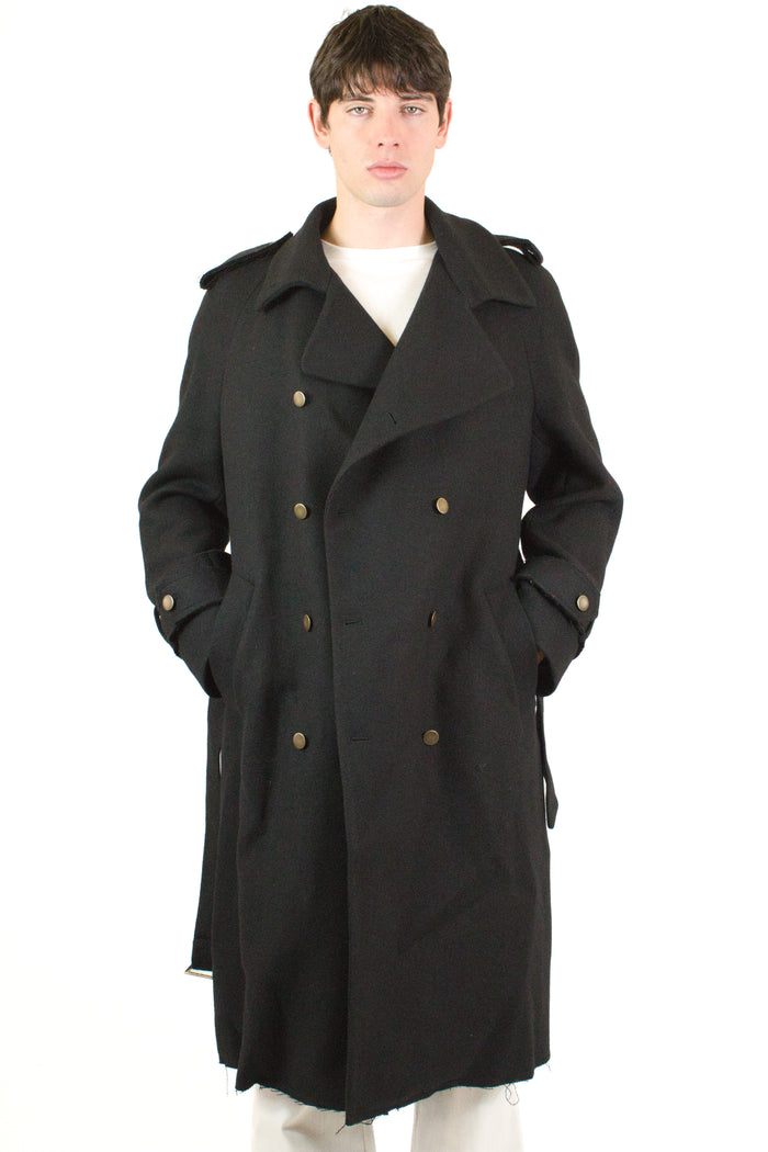 Marsem Black Trench Coat