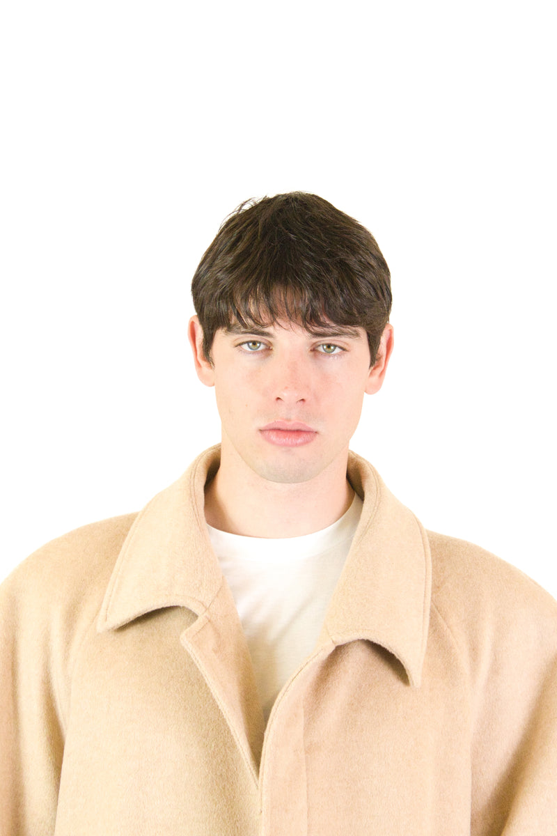 Marsem Cappotto in Panno Beige