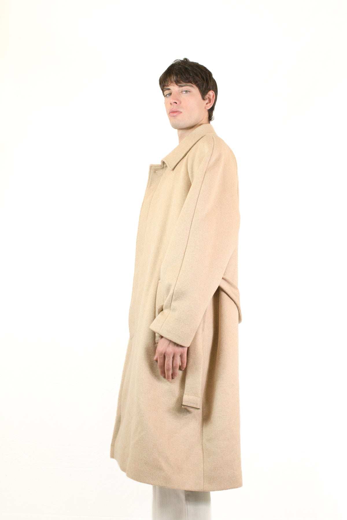 Marsem Cappotto in Panno Beige