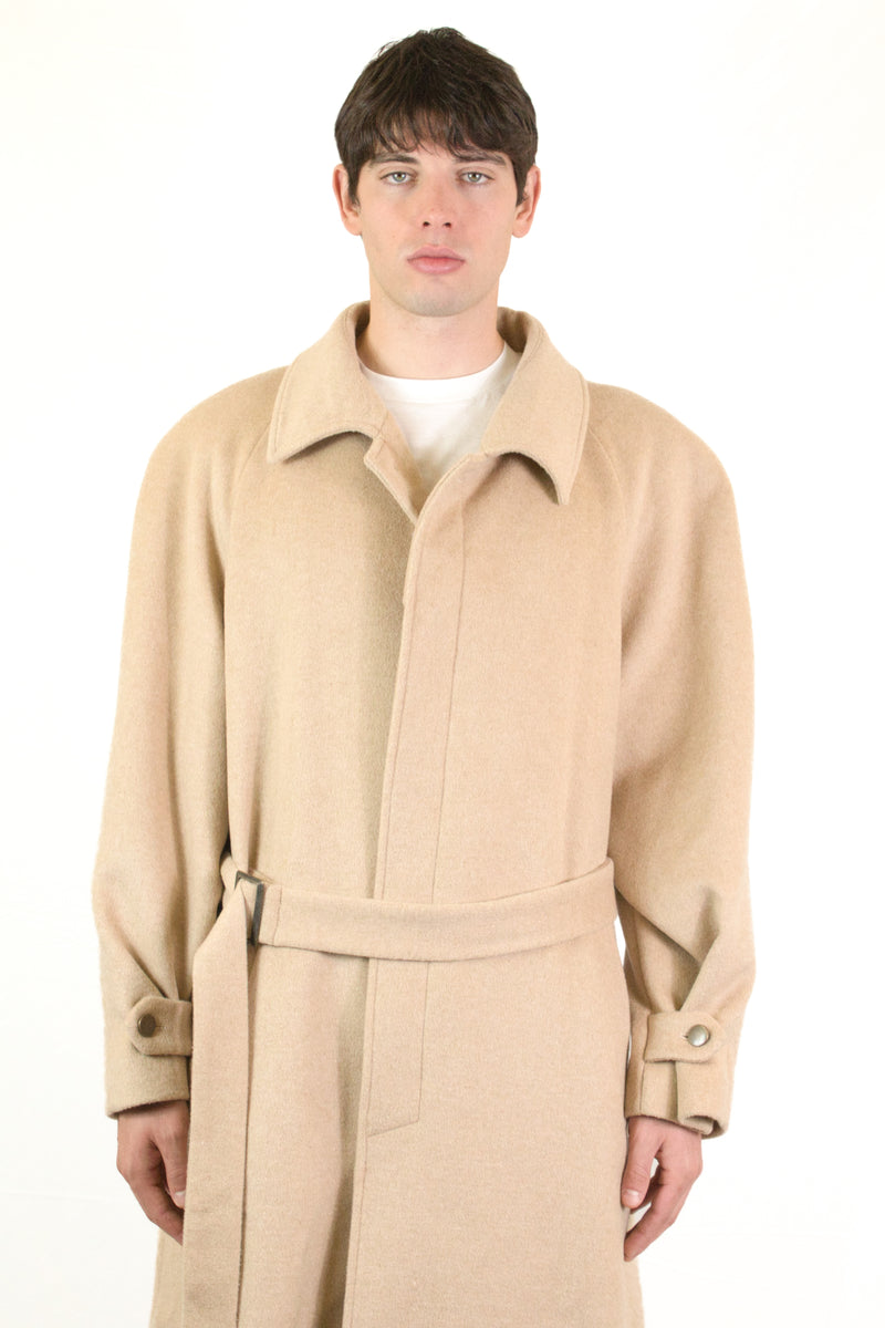 Marsem Cappotto in Panno Beige