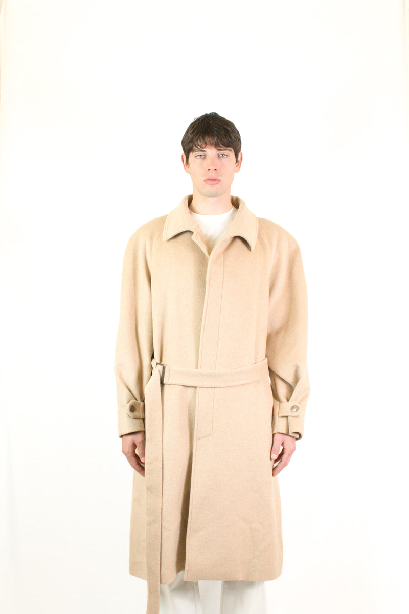 Marsem Cappotto in Panno Beige