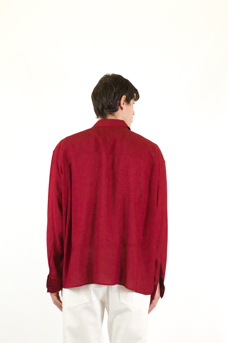 Marsem Camicia Vinaccia in viscosa