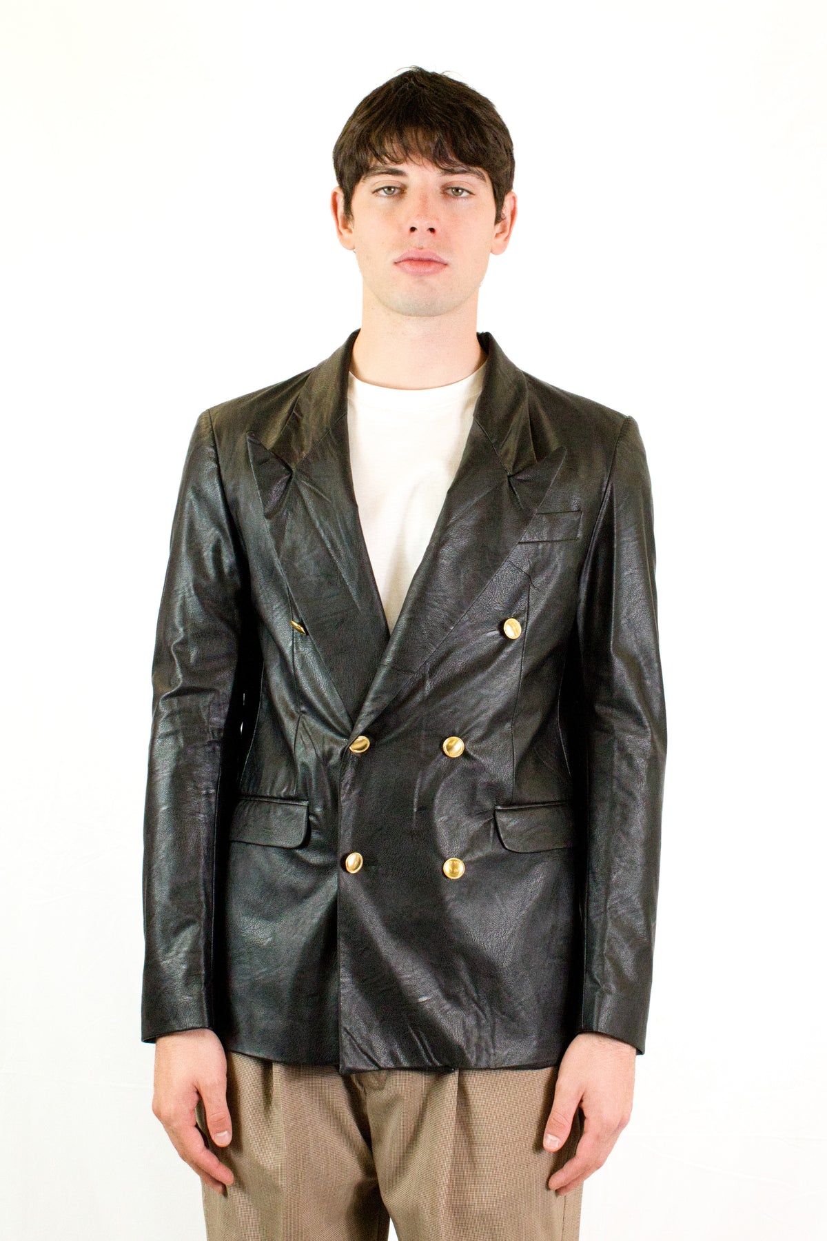 Marsem Tailoring Leather Blazer