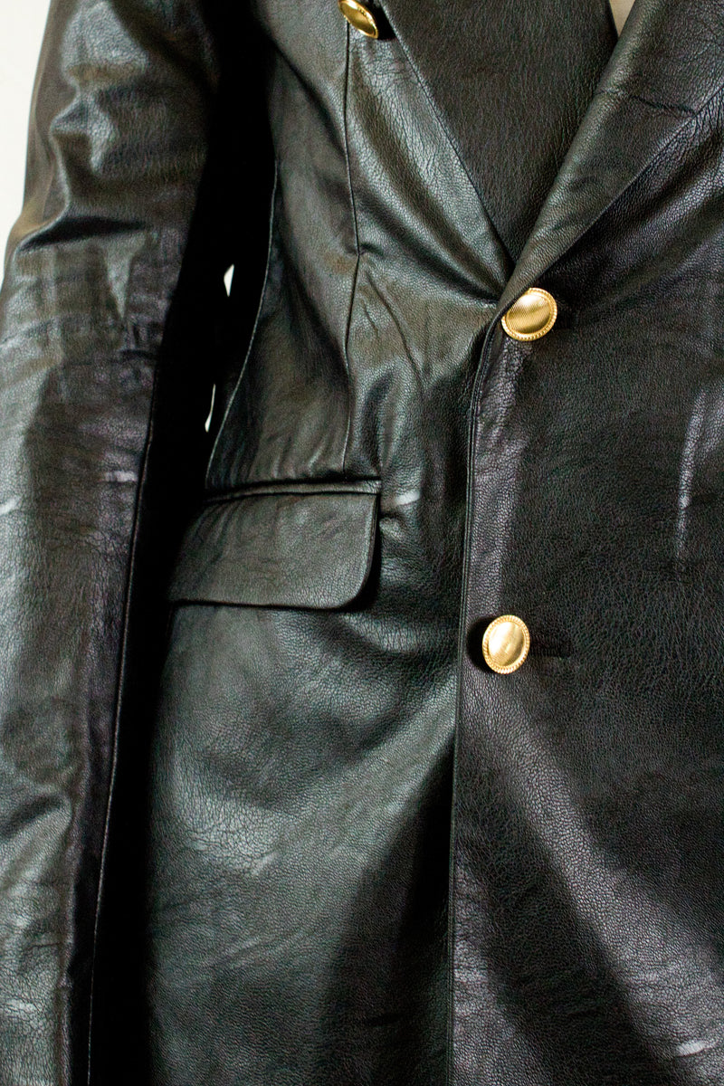 Marsem Tailoring Leather Blazer