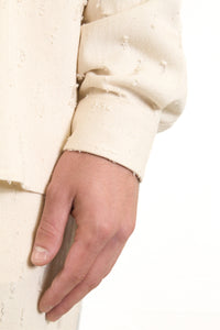 Marsem Camicia Twill Distressed Burro