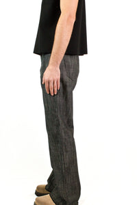 Marsem Pantalone Palazzo Twill Denim Black