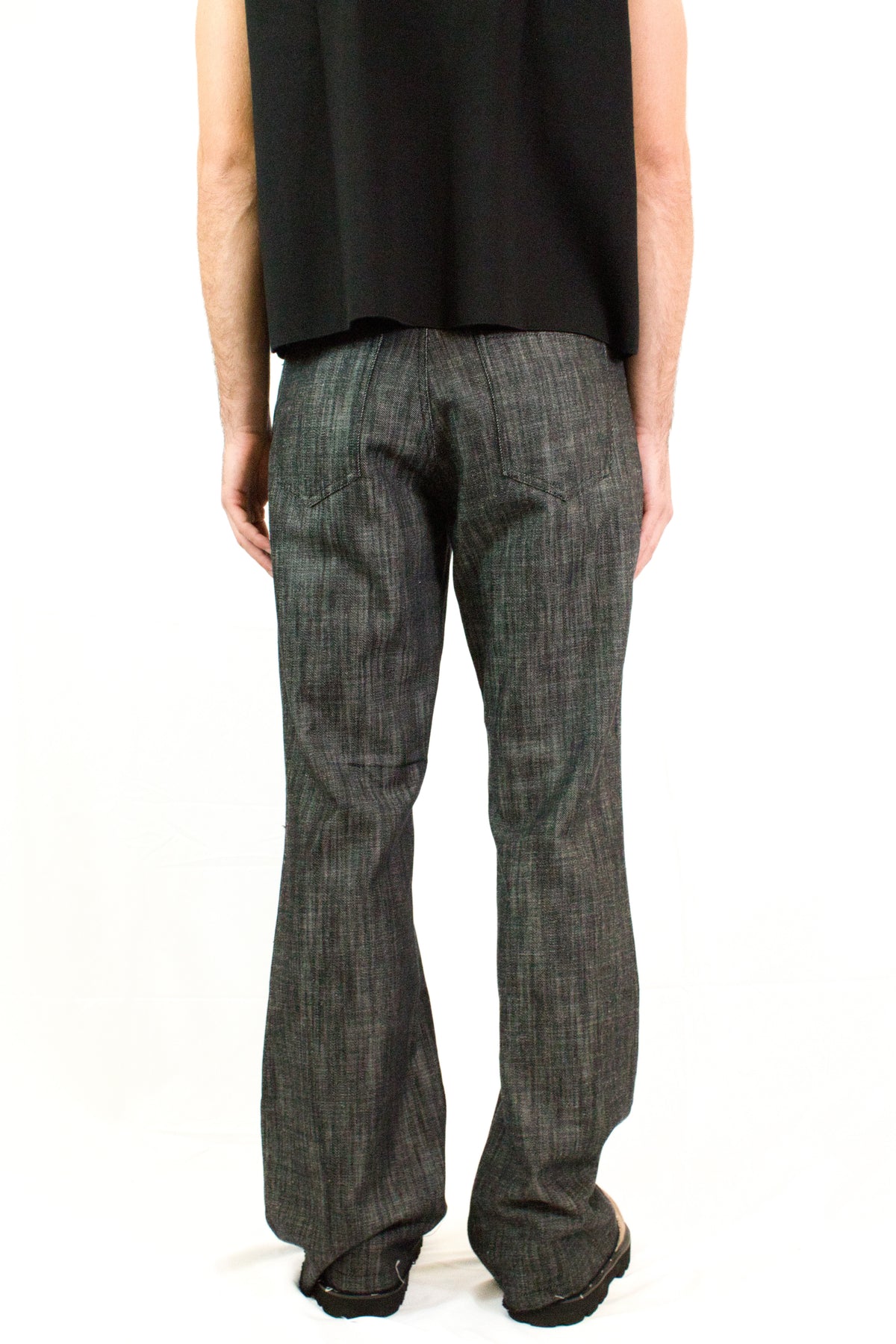 Marsem Pantalone Palazzo Twill Denim Black