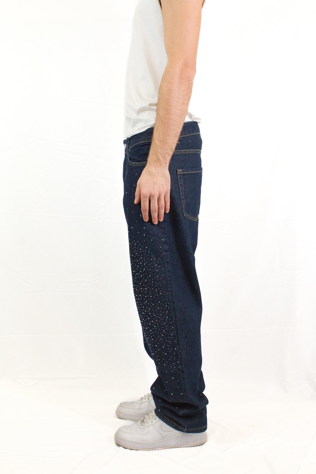 Jeans Strass Raw Regular