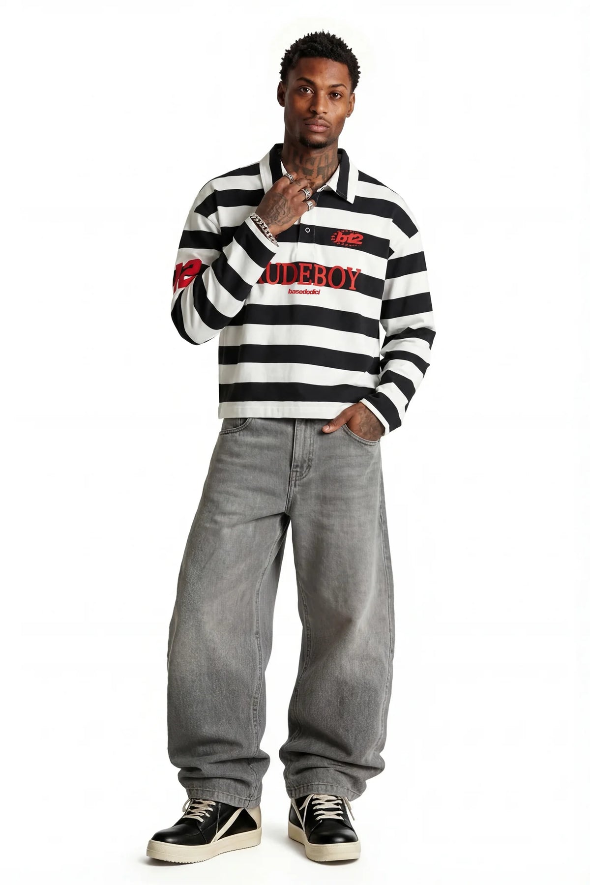 Hoodie Boxy Fit Red 