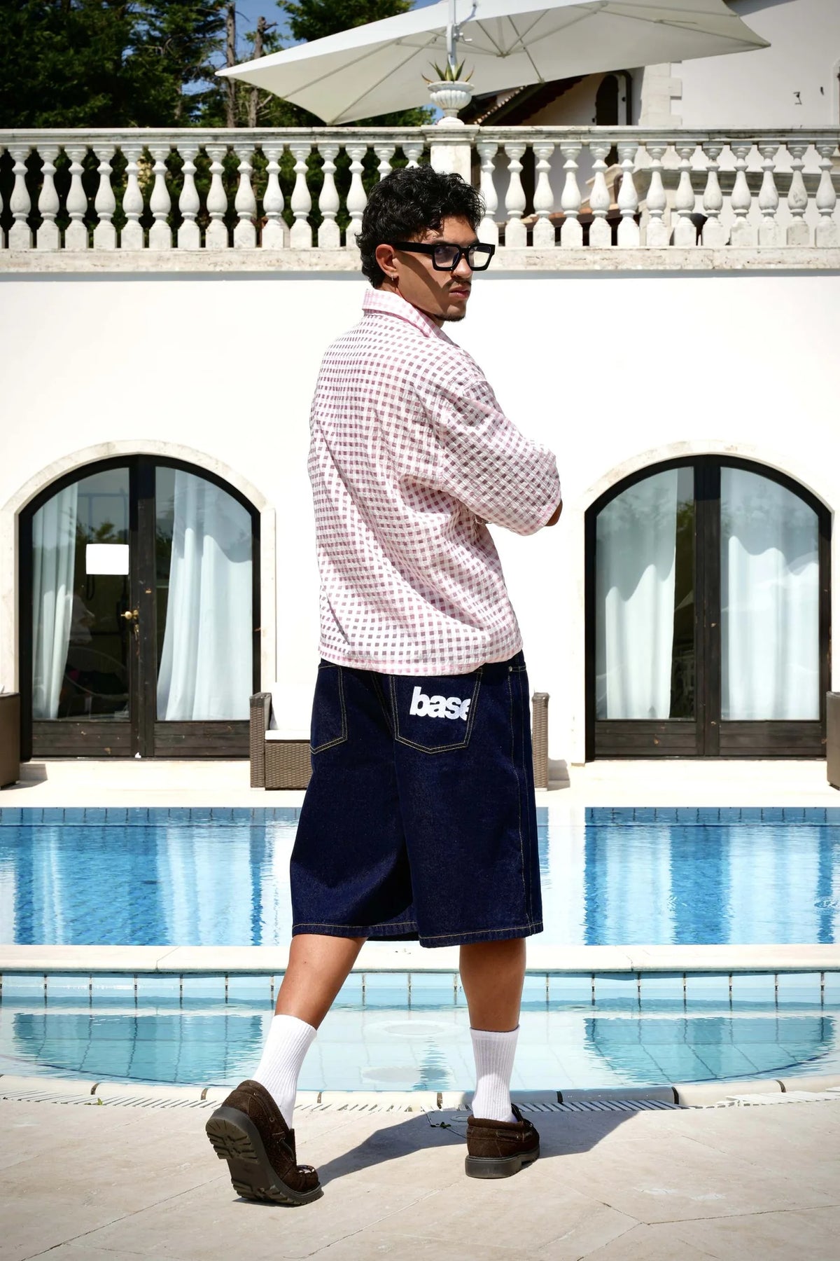 Basedodici Checked Shirt Rose Summer Club