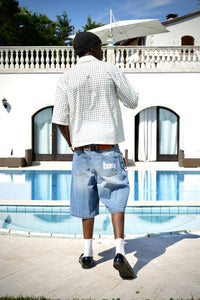 Basedodici Checked Shirt Yellow Summer Club