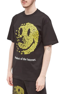 Market Smiley Product Of The Internet T-shirt Black