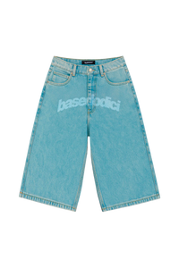 Basedodici Front Logo Blue Jorts