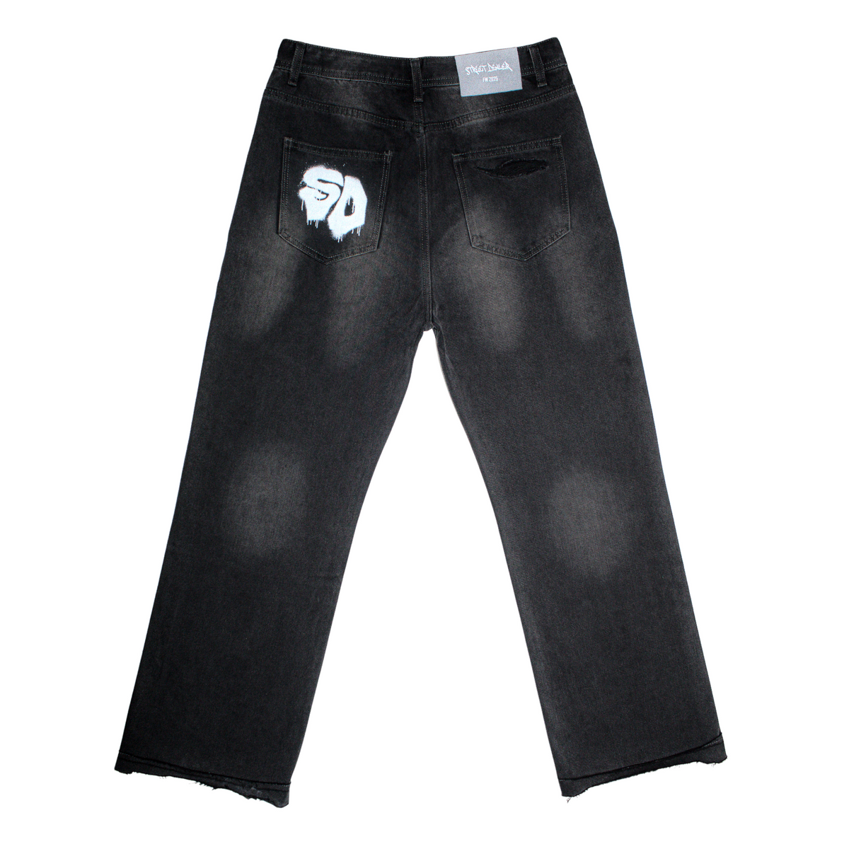 Street Dealer Straight Baggy Jeans Black