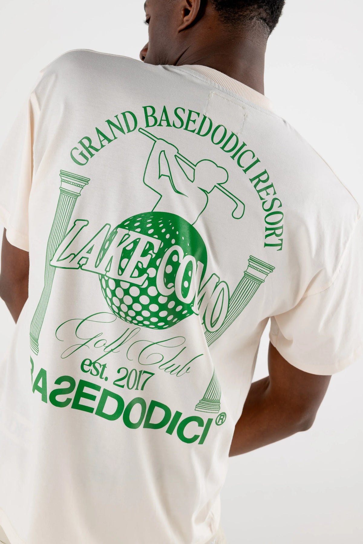 Basedodici T-Shirt “RESORT” Grand Resort Cream