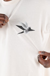 Basedodici T-Shirt “RESORT” Logo Cream