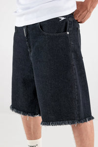 Basedodici Denim Jorts “FORSUMMER” Black