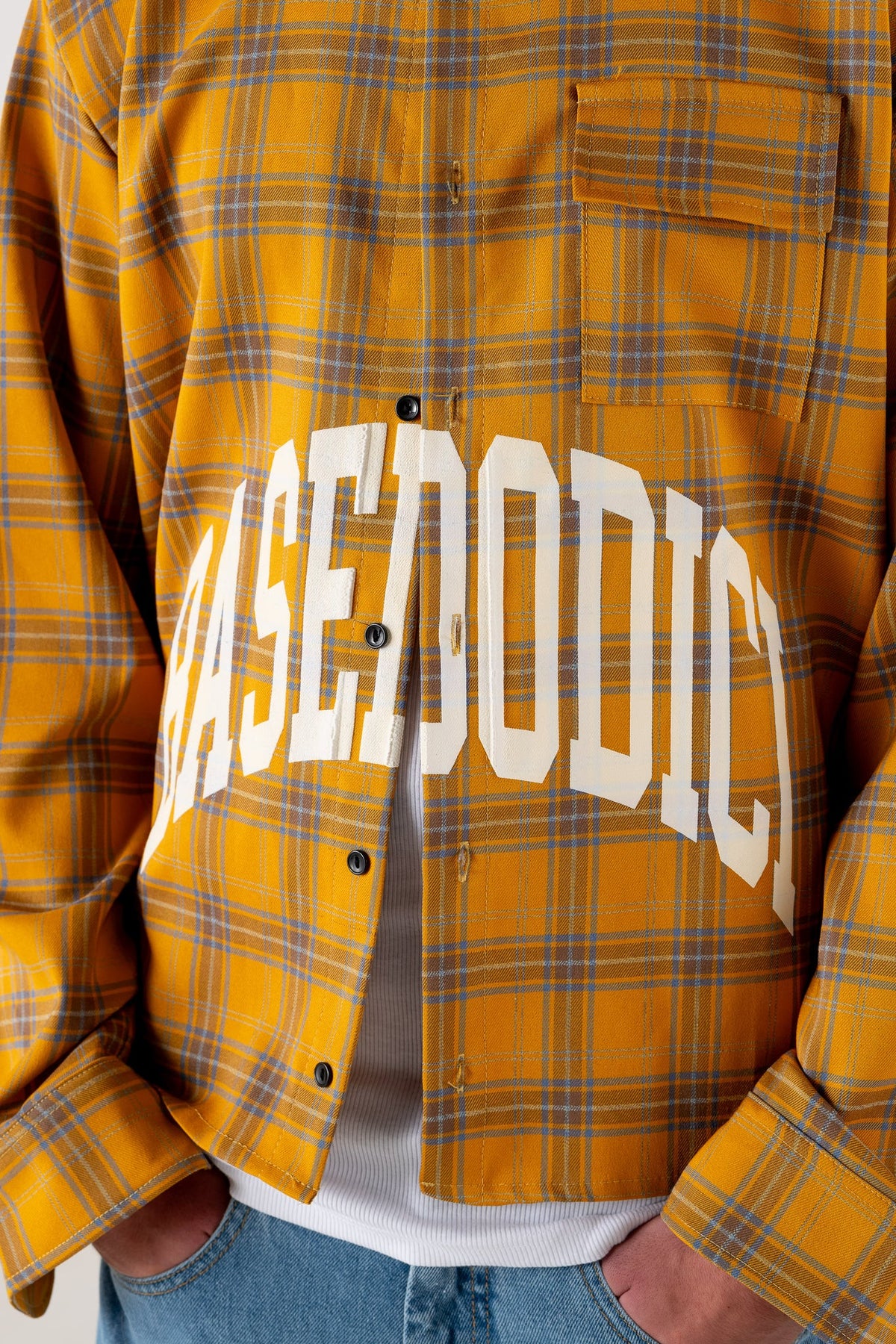 Basedodici Flanella Shirt Yellow