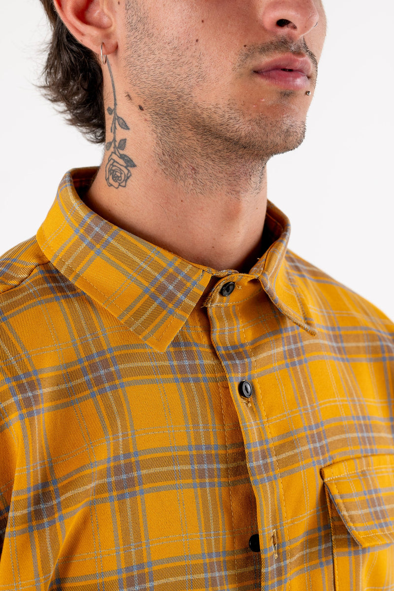 Basedodici Flanella Shirt Yellow