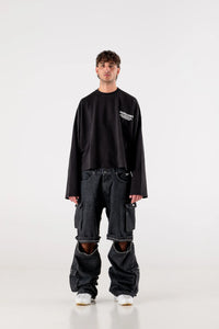 Basedodici Cargo Pants Double Black