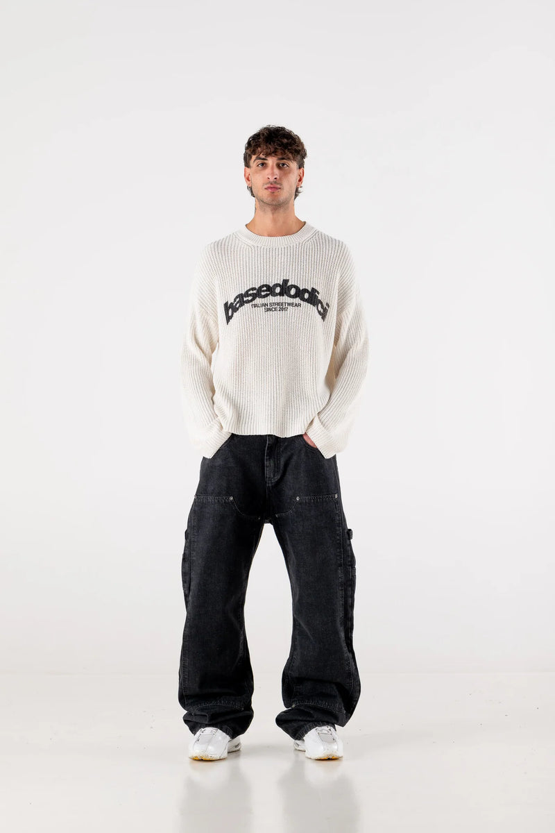 Basedodici Sweater Streets White