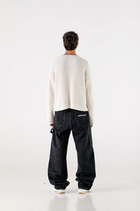 Basedodici Carpenter Denim Pants Black