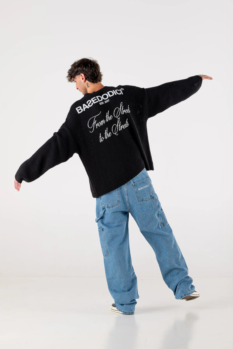 Basedodici Sweater Streets Black