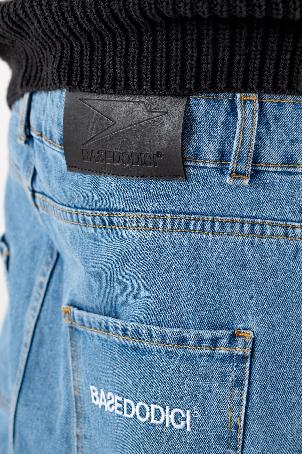 Basedodici Carpenter Denim Pants Blue