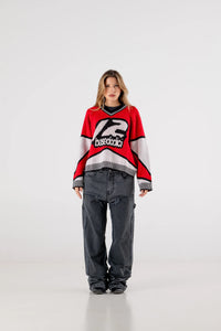 Basedodici Knitwear "RACING MADE" Hockey Red