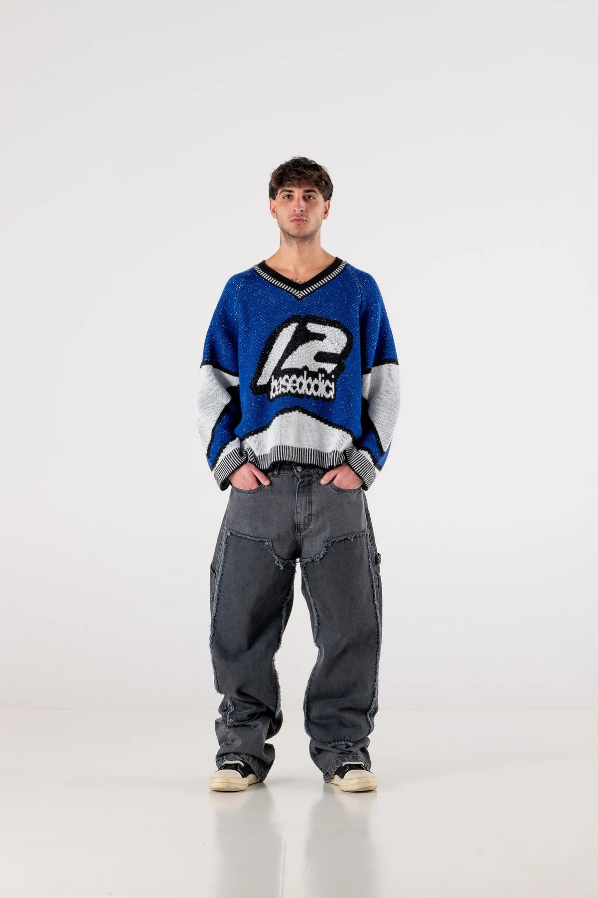 Basedodici Knitwear "RACING MADE" Hockey Royal