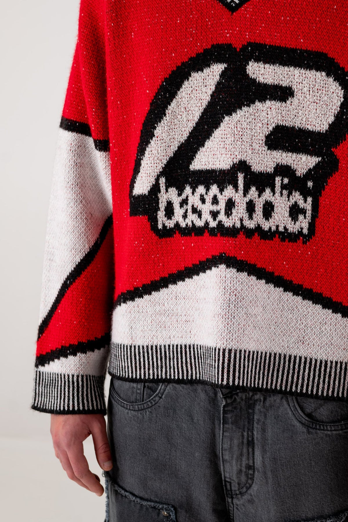 Basedodici Knitwear "RACING MADE" Hockey Red