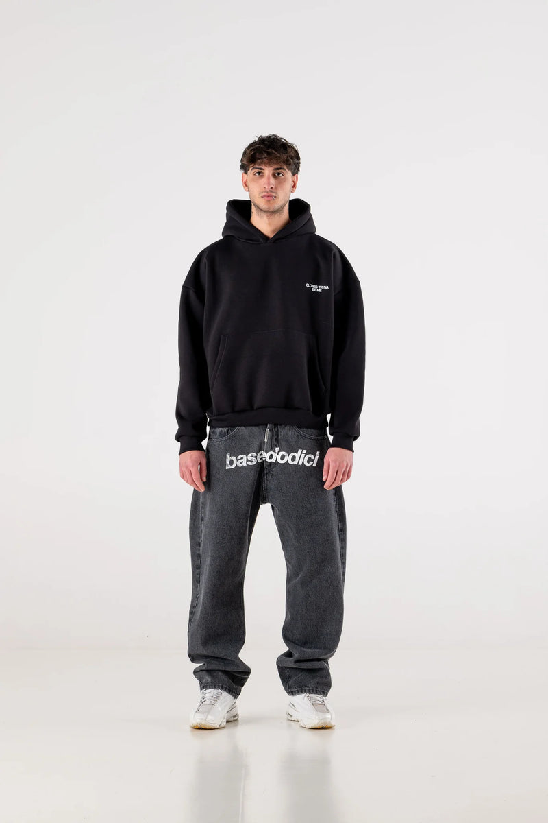 Basedodici Hoodie "Clone" Black