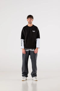 Basedodici Long Sleeve "RACING MADE" Double Tee