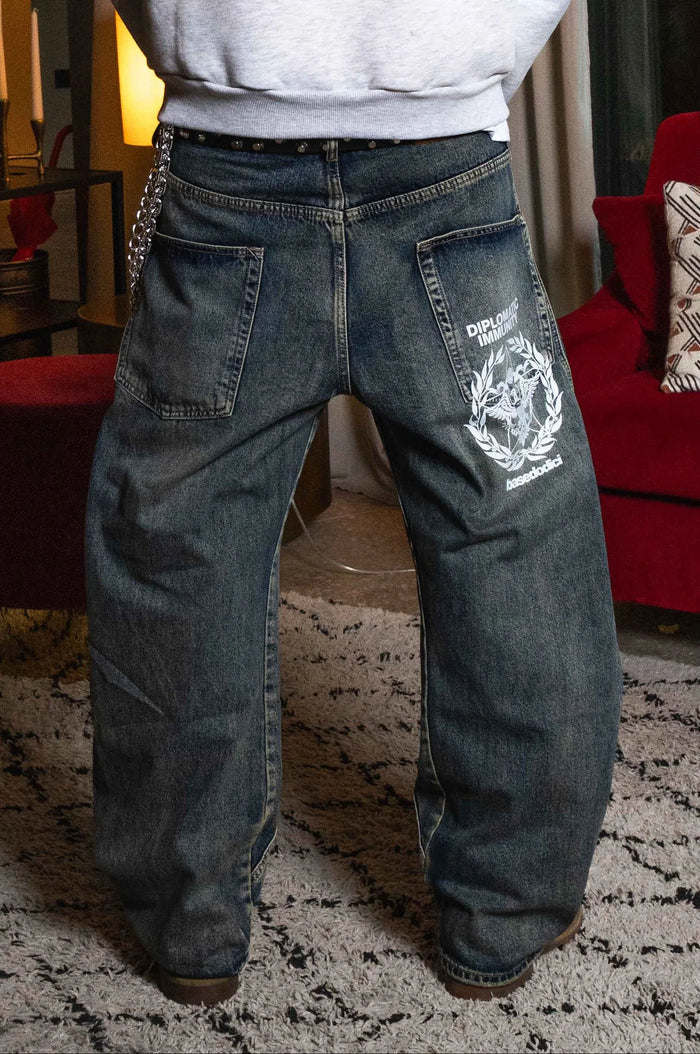 Basedodici "WORLD TOUR" Baggy Denim