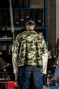 Basedodici Longsleeve Camo Green Double Layer