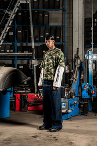 Basedodici Longsleeve Camo Green Double Layer