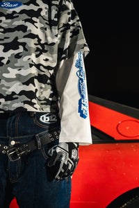 Basedodici Longsleeve Camo Grey Double Layer