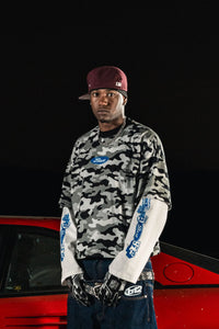 Basedodici Longsleeve Camo Grey Double Layer