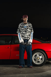 Basedodici Longsleeve Camo Grey Double Layer