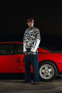 Basedodici Longsleeve Camo Grey Double Layer