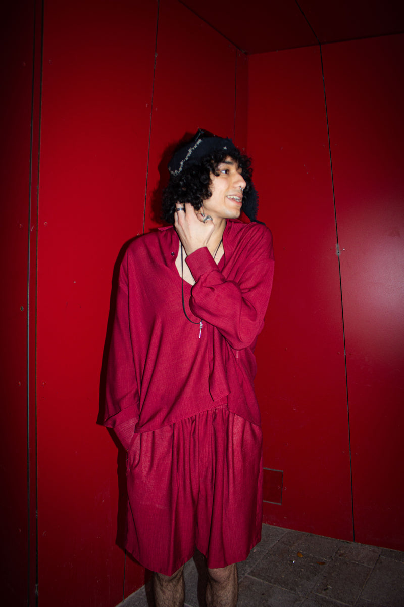 Marsem Camicia Vinaccia in viscosa