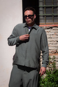 Marsem Camicia Lino Military Green