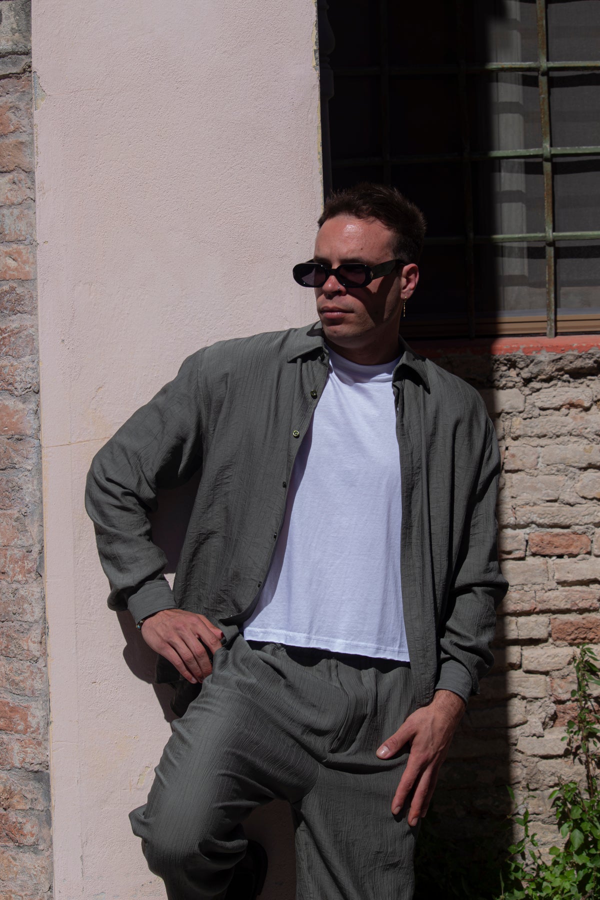 Marsem Camicia Lino Military Green