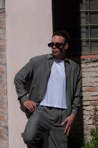 Marsem Camicia Lino Military Green