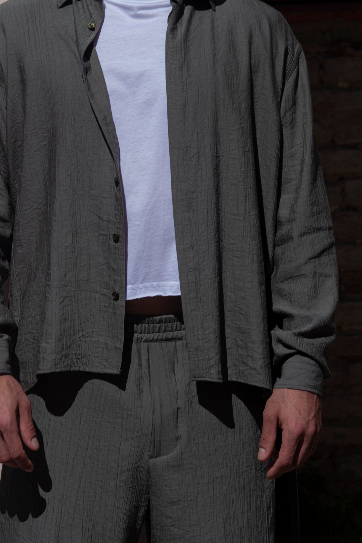 Marsem Camicia Lino Military Green