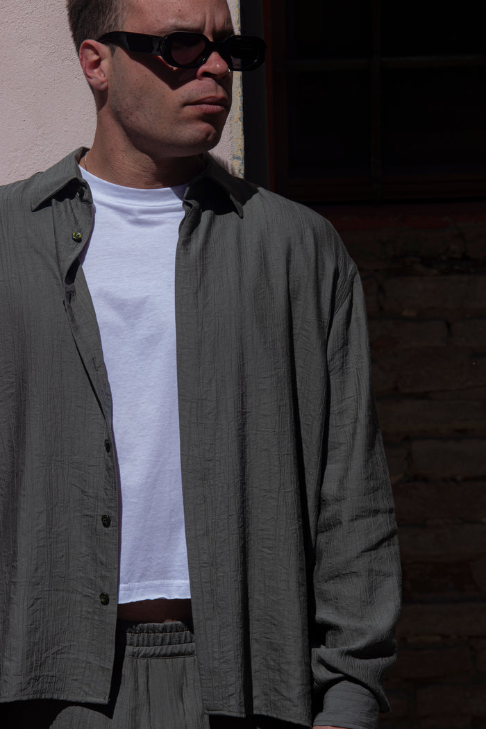 Marsem Camicia Lino Military Green